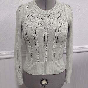Madewell Light Green Crew Neck Sweater